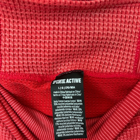 Victoria Secrets Pink Active Legging Waffle Knit - Picture 2 of 5